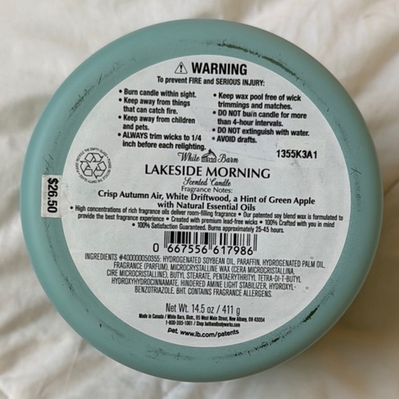 White Barn Lakeside Morning Candle - Picture 2 of 4